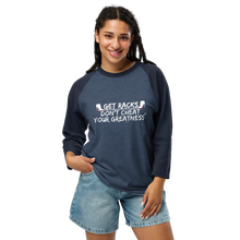 Load image into Gallery viewer, DCYG White Red Bottoms 3/4 sleeve raglan shirt
