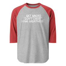 Load image into Gallery viewer, DCYG Get Racks 3/4 sleeve raglan shirt
