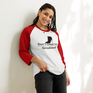 DCYG Black Red Bottoms 3/4 sleeve raglan shirt