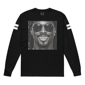 DON'T CHEAT YOUR GREATNESS, GAS WEAR, White Teeth Logo Multi Color Garment-dyed heavyweight long-sleeve shirts