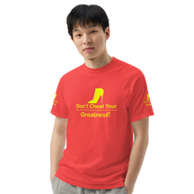 Load image into Gallery viewer, DCYG Yellow Red Bottoms Unisex garment-dyed heavyweight t-shirt
