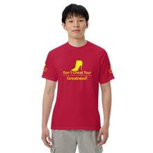 Load image into Gallery viewer, DCYG Yellow Red Bottoms Unisex garment-dyed heavyweight t-shirt
