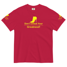 Load image into Gallery viewer, DCYG Yellow Red Bottoms Unisex garment-dyed heavyweight t-shirt
