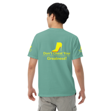 Load image into Gallery viewer, DCYG Yellow Red Bottoms Unisex garment-dyed heavyweight t-shirt
