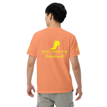 Load image into Gallery viewer, DCYG Yellow Red Bottoms Unisex garment-dyed heavyweight t-shirt
