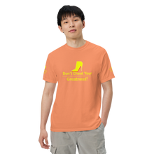 Load image into Gallery viewer, DCYG Yellow Red Bottoms Unisex garment-dyed heavyweight t-shirt
