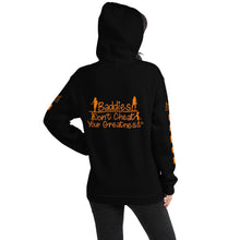 Load image into Gallery viewer, DCYG 815 Edition Baddies Orange Logo &amp; Black Hoodie
