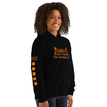 Load image into Gallery viewer, DCYG 815 Edition Baddies Orange Logo &amp; Black Hoodie
