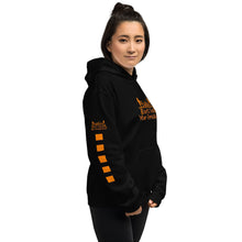 Load image into Gallery viewer, DCYG 815 Edition Baddies Orange Logo &amp; Black Hoodie
