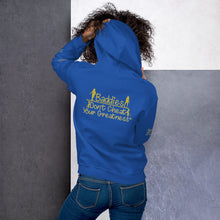 Load image into Gallery viewer, DCYG Baddies Gold Logo &amp; Royal Blue Hoodie
