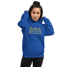 Load image into Gallery viewer, DCYG Baddies Gold Logo &amp; Royal Blue Hoodie
