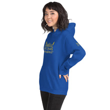 Load image into Gallery viewer, DCYG Baddies Gold Logo &amp; Royal Blue Hoodie
