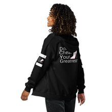 Load image into Gallery viewer, DCYG White Red Bottoms Unisex heavy blend zip hoodie
