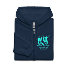 Load image into Gallery viewer, Black People Unisex heavy blend zip hoodie
