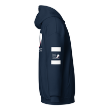 Load image into Gallery viewer, DCYG White Red Bottoms Unisex heavy blend zip hoodie
