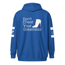 Load image into Gallery viewer, DCYG White Red Bottoms Unisex heavy blend zip hoodie
