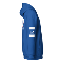 Load image into Gallery viewer, DCYG White Red Bottoms Unisex heavy blend zip hoodie
