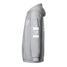 Load image into Gallery viewer, DCYG White Red Bottoms Unisex heavy blend zip hoodie
