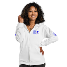 Load image into Gallery viewer, DCYG Blue Red Bottoms Unisex heavy blend zip hoodie
