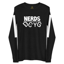 Load image into Gallery viewer, DCYG NERDS White Logo  Unisex Long Sleeve Tee
