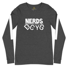 Load image into Gallery viewer, DCYG NERDS White Logo  Unisex Long Sleeve Tee
