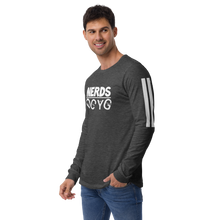 Load image into Gallery viewer, DCYG NERDS White Logo  Unisex Long Sleeve Tee
