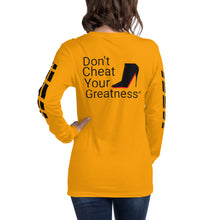 Load image into Gallery viewer, DCYG Black Red Bottoms Unisex Long Sleeve Tee
