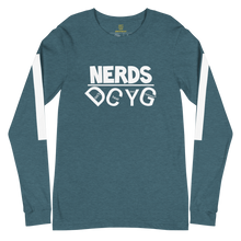 Load image into Gallery viewer, DCYG NERDS White Logo  Unisex Long Sleeve Tee
