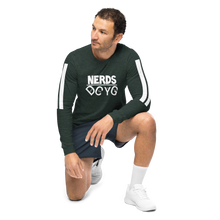 Load image into Gallery viewer, DCYG NERDS White Logo  Unisex Long Sleeve Tee
