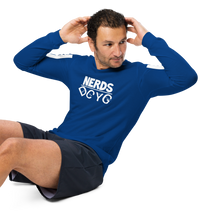 Load image into Gallery viewer, DCYG NERDS White Logo  Unisex Long Sleeve Tee
