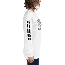 Load image into Gallery viewer, DCYG Black Red Bottoms Unisex Long Sleeve Tee
