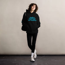 Load image into Gallery viewer, DCYG 24 Baddies Turquoise Logo oversized hoodie
