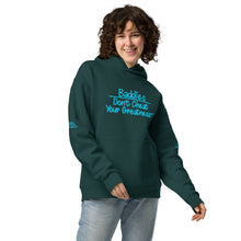 Load image into Gallery viewer, DCYG 24 Baddies Turquoise Logo oversized hoodie
