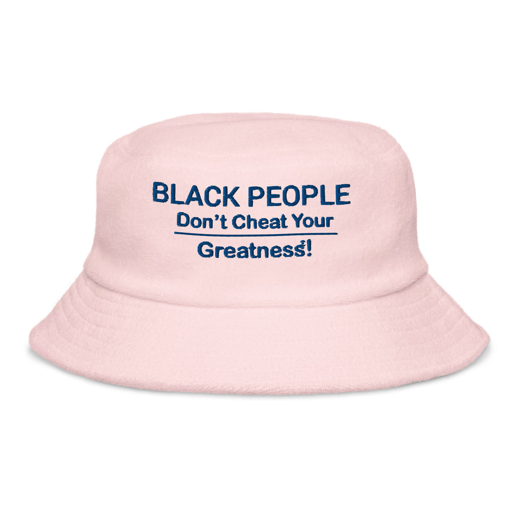 Black People DCYG Exclusive  terry cloth bucket hat