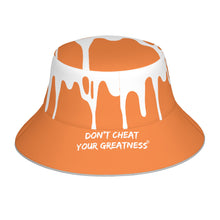Load image into Gallery viewer, DCYG 24 DRIP White &amp; Orange Bucket Hat
