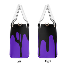 Load image into Gallery viewer, DRIP LO Black Logo &amp; Purple Multiple Sizes Upgraded Luxury Women PU Leather Handbag
