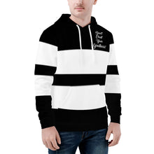 Load image into Gallery viewer, DCYG  25NC White  Logo &amp; White Stripes Mens All Over Print Hoodie
