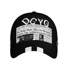 Load image into Gallery viewer, DCYG Black History Curved Brim Baseball Cap (AOP)
