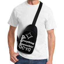 Load image into Gallery viewer, Copy of DCYG DEI White &amp; Black  Chest Bag
