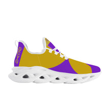 Load image into Gallery viewer, DCYG Purple &amp; Gold 2nd Edition B Flex Control Sneaker - White
