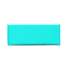 Load image into Gallery viewer, DRIP LO  Black Logo &amp; Turquoise  Multiple Sizes Upgraded Luxury Women PU Leather Handbag
