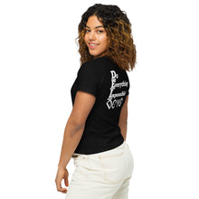 Load image into Gallery viewer, DCYG  DEI 24 White Logo Women’s high-waisted t-shirt
