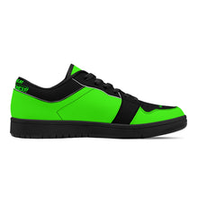 Load image into Gallery viewer, DCYG G4's Green &amp; Black  Black Sole Low-Top Leather Sneakers
