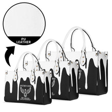 Load image into Gallery viewer, Native , White Logo, White Drip &amp; Black Multiple Sizes Upgraded Luxury Women PU Leather Handbag
