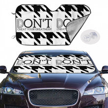 Load image into Gallery viewer, DCYG DON'T  Black Logo ,Black, White  Design &amp; White Car Windshield Sunshade (multi-size)
