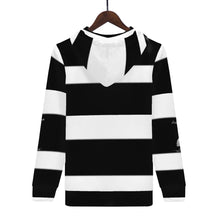 Load image into Gallery viewer, Ancestors Muslim, Male, White Logo , Black Stripe Men's All Over Print Hoodie
