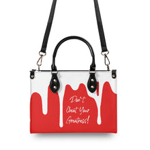 Load image into Gallery viewer, DRIP White CR Logo &amp; Red Multiple Sizes Upgraded Luxury Women PU Leather Handbag
