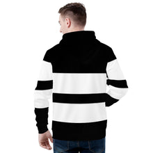 Load image into Gallery viewer, DCYG  25NC White  Logo &amp; White Stripes Mens All Over Print Hoodie
