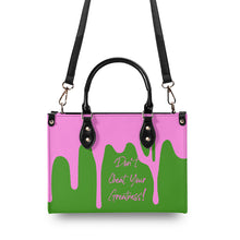 Load image into Gallery viewer, DRIP Pink CR Logo &amp; Green Multiple Sizes Upgraded Luxury Women PU Leather Handbag
