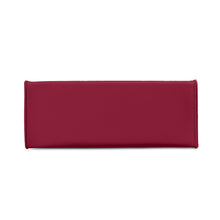 Load image into Gallery viewer, Ancestors Muslim, Female, White Logo, White  Drip &amp; Burgundy Multiple Sizes Upgraded Luxury Women PU Leather Handbag
